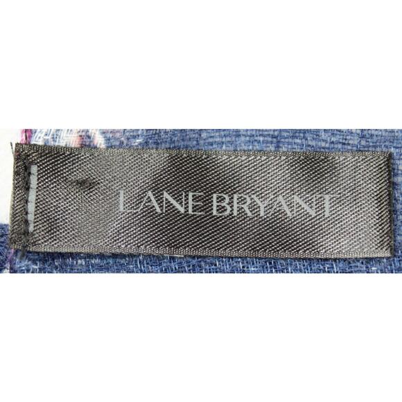 Lane Bryant Sheer Feather Print Open Front Kimono Cardigan Wrap - Picture 6 of 10